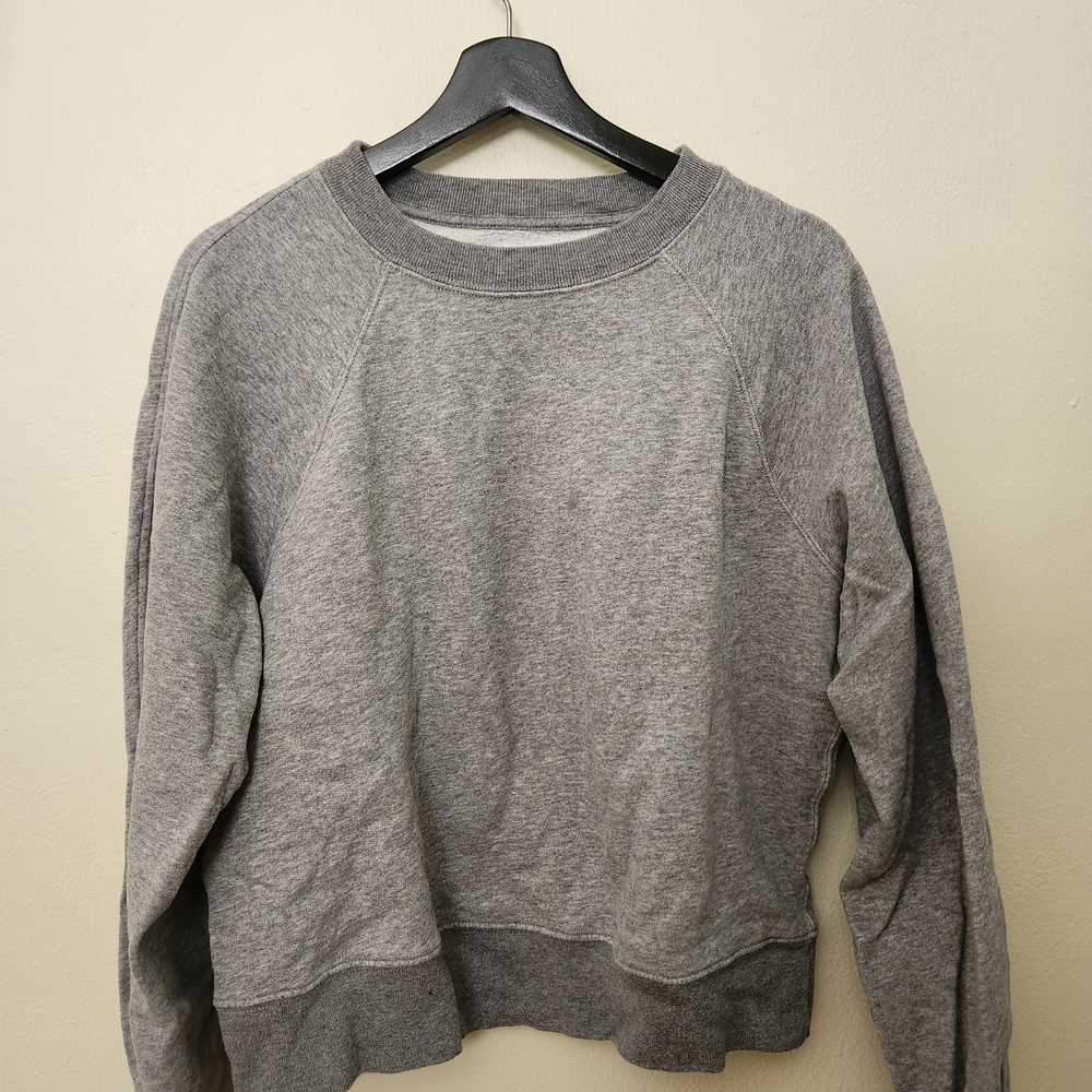 Abercrombie & Fitch Unisex Heather Gray Crewneck Sweater